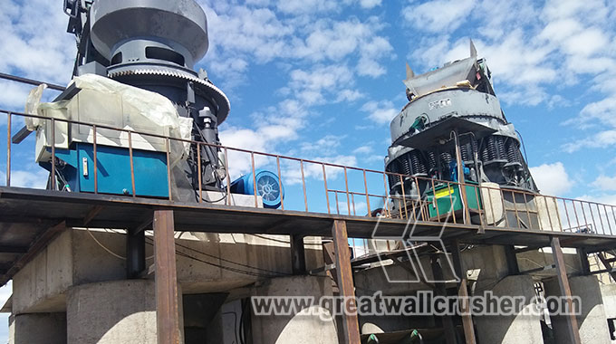 HPC hydraulic cone crusher for sale in crushing plant