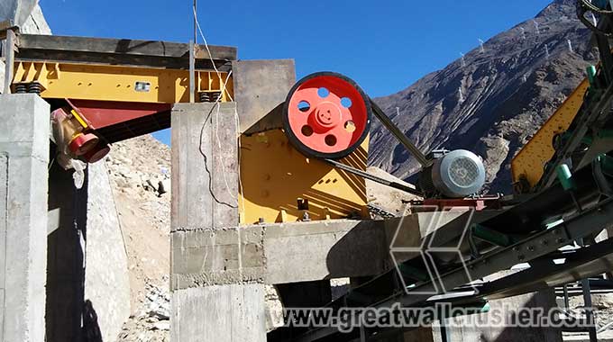 jaw crusher and cone crusher for granite crushing plant