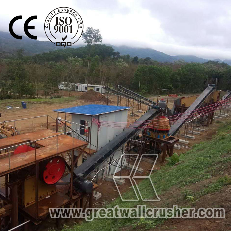 jaw crusher and cone crusher for quarry crushing plant